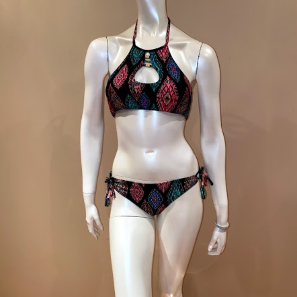 Bikini Village Vibrant Tribal Bikini